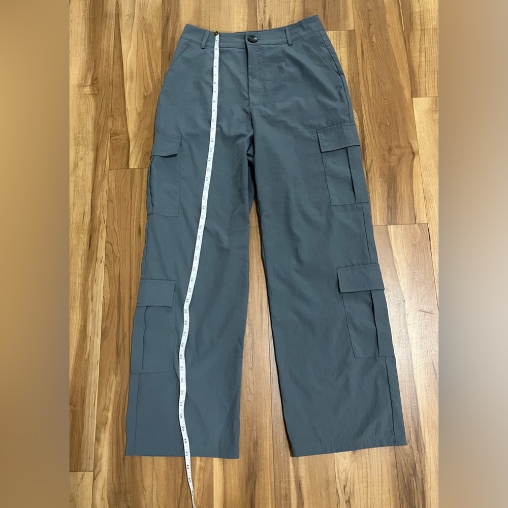 SHEIN Gray Cargo Pants Women’s Size M Utility Straight Leg - Picture 9 of 11